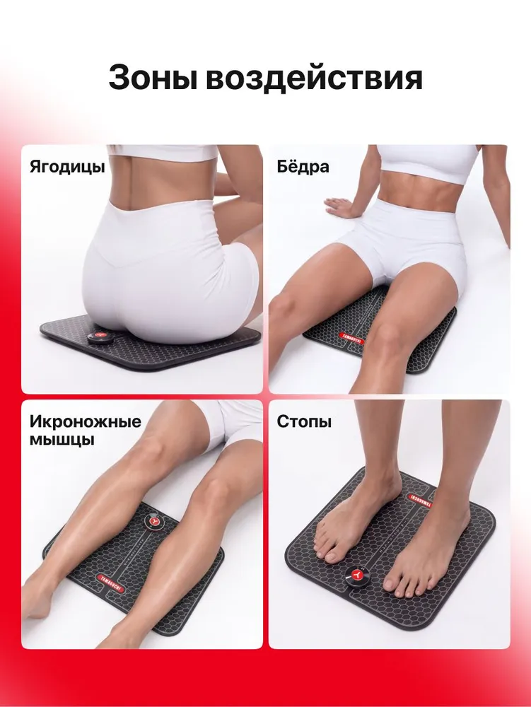 Зоны воздействия YAMAGUCHI FOOT Trainer MIO
