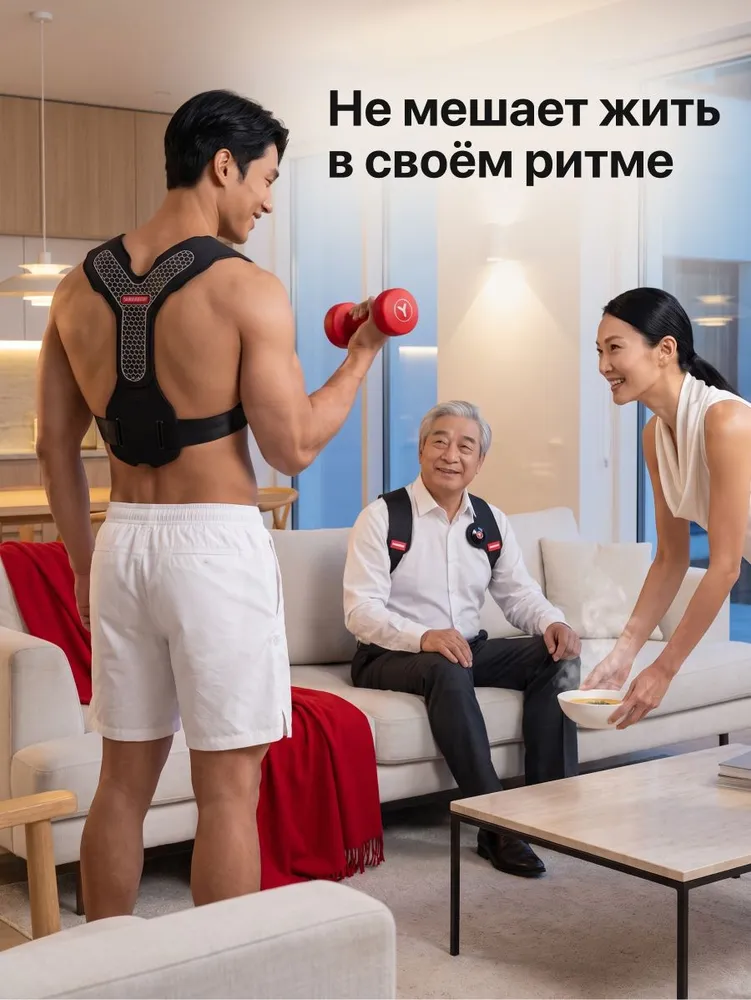 YAMAGUCHI Spine Trainer MIO в повседневном использовании