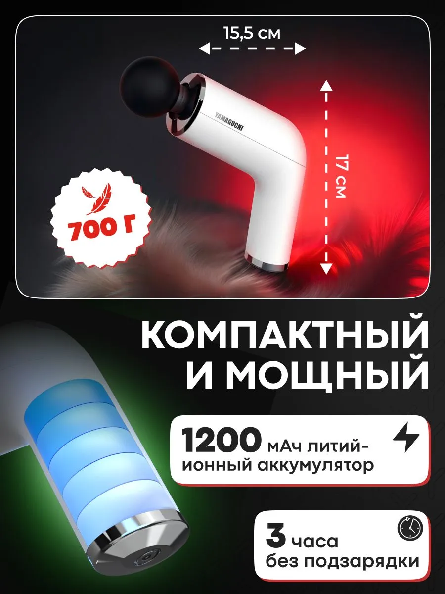 Компактный корпус Yamaguchi Massage Gun PRO