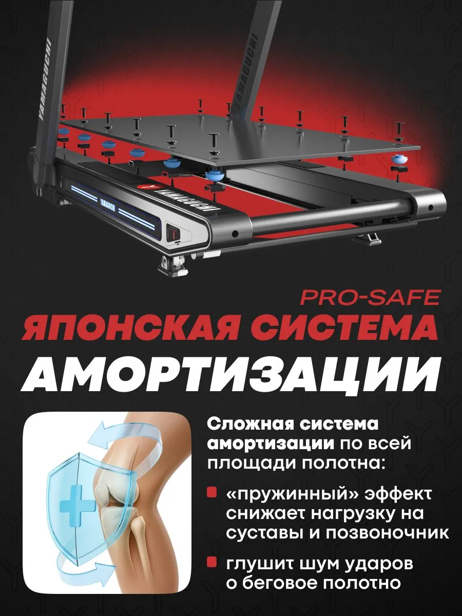 Японская система амортизации беговой дорожки Yamaguchi MAX PRO